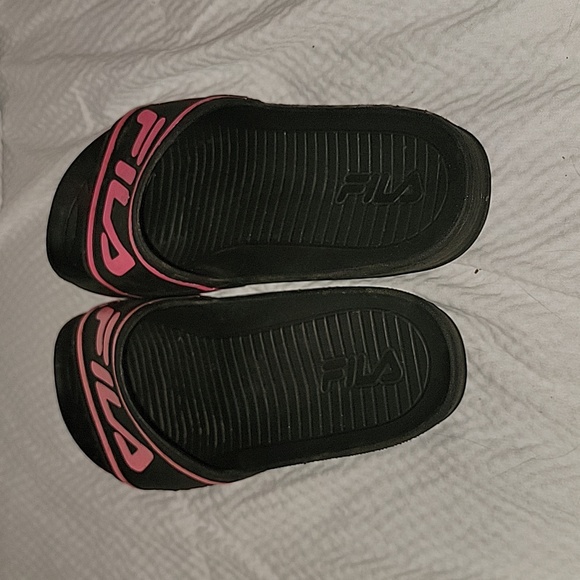 Fila women's slides pink and black pool - Picture 2 of 3